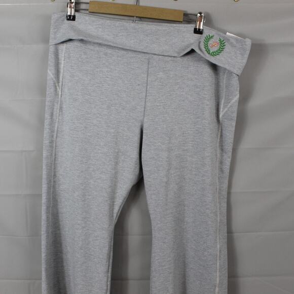 Victorias Secret Pink Leggings XXL All Day Cotton Foldover Flare Bell Bottom Y2K - Picture 2 of 14